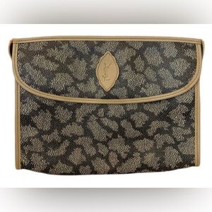 Yves Saint Laurent Giraffe Pattern Pouch